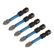 Draper Expert 05499 5pc PH Type Impact Screwdriver Bits, No.2 x 50mm, 1/4" Hex