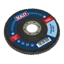 Sealey FD11560 Flap Disc Zirconium Ã115mm 22mm Bore 60Grit