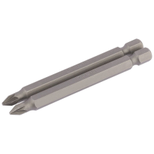 DRAPER No.1 1/4" Hex. PZ Type Insert Bit 75mm Long x 2 64311