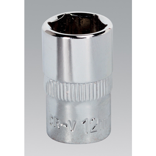 Sealey Sealey SP3812 WallDriveÂ Socket 12mm 3/8"Sq Drive Fully Polished