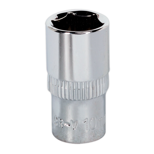 Sealey Sealey Premier SP1410 WallDriveÂ Socket 10mm 1/4"Sq Drive Fully Polished