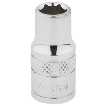 Draper 1/4" Square Drive Hi-Torq 6 Point Socket (1/4") 48444