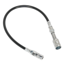 Sealey GGSF450 Rubber Delivery Hose 4-Jaw Connector Flexible 450mm Quick Release