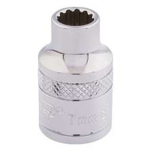 Draper Expert 3/8" Square Drive Hi-Torq 12 Point Socket (7mm) 32767