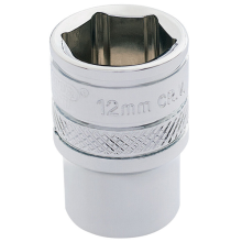 Draper Expert 1/4" Square Drive Hi-Torq 6 Point Socket (12mm) 32569