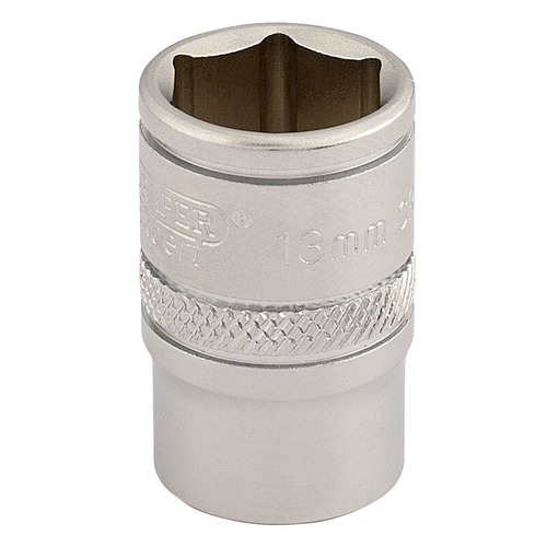 Draper Draper 16539 6 Point Metric Socket, 3/8" Sq. Dr., 13mm