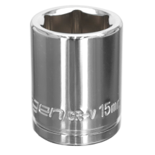 Sealey S0582 WallDrive Socket 15mm 3/8"Sq Drive