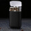 (Black) Cigarette Case with Lighter USB Rechargeable for Camping Outdoors 1