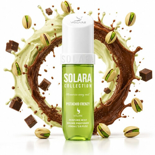 Bruma corporal - VOLARE - Solara Frenesí de Pistacho - 90 ml - Pistacho, vainilla, almizcle blanco - Oriental ámbar gourmand 2