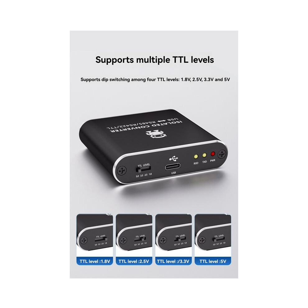Ch343g Usb To Serial Converter Usb To Rs485/Rs422/Ttl Dual Isolation Of Power And Signal 300-6Mbps Baud Rate 6031786417090