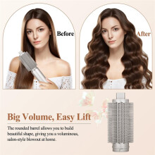 Round Volumizing Brush for Flex Style HD400 Series Attachment, Round Brush for Smooth Styling for All Hair Types