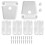 Cooler Hinges Replacement Kit for Igloo, 4 Cooler Hinge and 2  and 22 Screws, Repair and Replace Cooler Parts 2