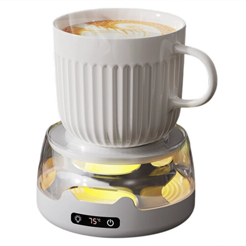Thermostatic Heating Coaster 4-Speed Adjustment Heating 55 65 75 85 Degrees Constant Temperature Warming Coaster US Plug 1