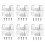 6 Pack Cooler Plastic Hinges Replacement for  Coolers Parts, Cooler Hinges with Screws Kit 2