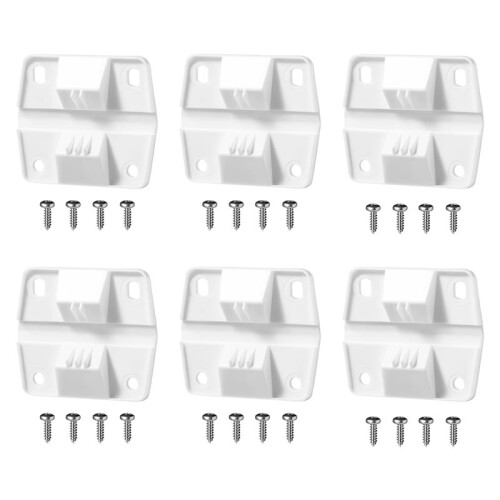 6 Pack Cooler Plastic Hinges Replacement for  Coolers Parts, Cooler Hinges with Screws Kit 1
