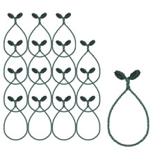 Weihnachtsgirlanden-Bänder, 16er-Pack, 50 cm Lange, Flexible und Wiederverwendbare Drahtbinder für Weihnachtsdekorationen und Geschenkverpackungen