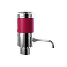 Luxurious Electric Wine Aerator Decanter Dispenser & Vacuum Saver Quick Decanter Wine Pourer Gift for Wine Lover Silvery