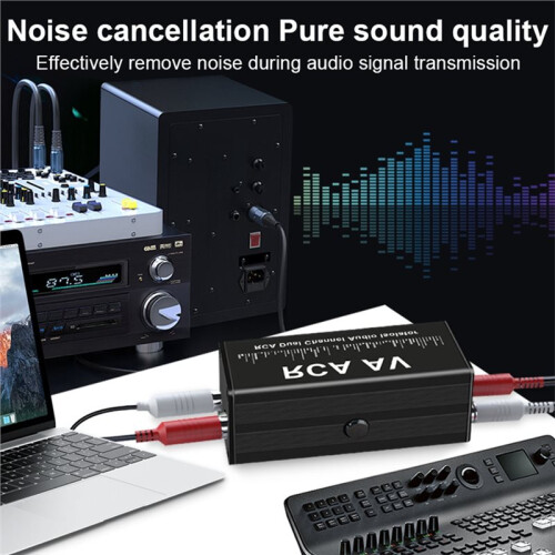Audio Noise Filter Ground Loop Isolator for RCA Eliminate Hum Buzz Static Car Home Stereo System Car Audio Filter 1