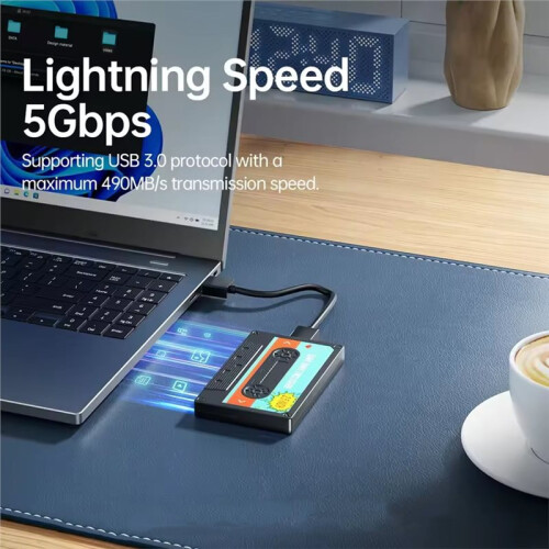 2.5'' Inch Hard Drive Enclosure USB C  III Classic SSD HDD External Case Storage Box Shockproof for PC Laptop Type C 1