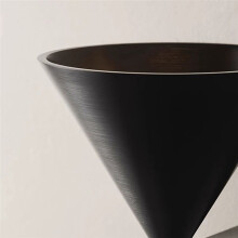 Nordic Geborsteld Metalen Kleine Wandlamp, Woonkamer, Studeerkamer, Eetkamer, Decoratieve Kegelvormige Wandlamp Zwart