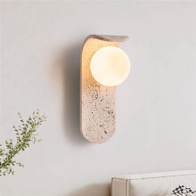 Witte Glazen LED Wandlamp, Nachtkastje, Hal, Gangpad, Nordic, Moderne Grot, Stenen Traplamp, Decoratieve Verlichting