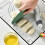 Silicone Baking Mat, Non-Slip Pastry Mat with Rolling Out Dough, Making Pie Fondant, with Measuring Function Black 4