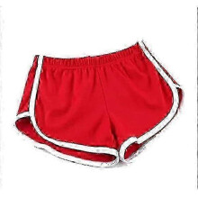 (XL, red) Women's Fashion Summer Yoga Shorts: Beach & Gym Wear, Casual Sport Shorts with Comfortable Waistband Inseam