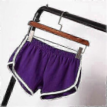 (M, purple) Women's Fashion Summer Yoga Shorts: Beach & Gym Wear, Casual Sport Shorts with Comfortable Waistband Inseam