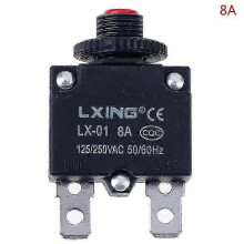 (8A) Circuit Breaker Overload Protector Switch with Fuses from 3A to 30A, HFMQV