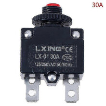 (30A) Circuit Breaker Overload Protector Switch with Fuses from 3A to 30A, HFMQV