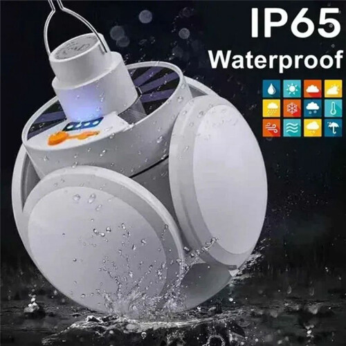 Solar  Camping Lamp USB Rechargeable LED Remote Control Foldable Lantern Portable Emergency Lamp
