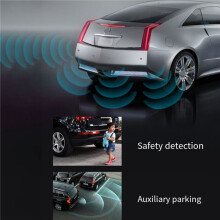 Car Parking Sensor Kit Universal 4 Sensors Buzzer Reverse Backup Sound Alert Indicator Probe System