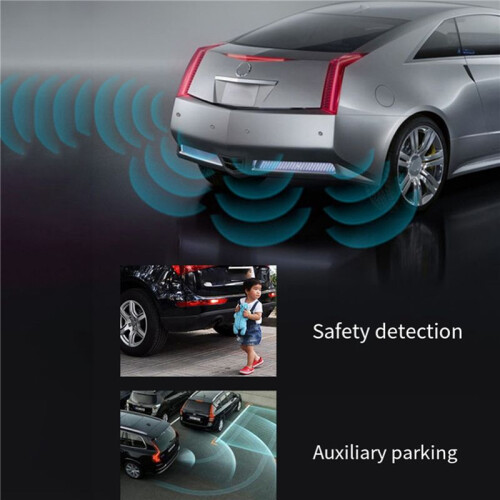 Car Parking Sensor Kit Universal 4 Sensors Buzzer Reverse Backup  Sound Alert Indicator Probe System