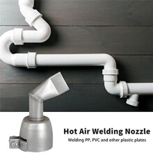 Hot Air Welding Gun Set 20mm Flat Welding Nozzle Tip Wide Mouth Tube Welding Nozzle Replacement PVC Plastic Sheet