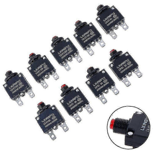 (30A) Circuit Breaker Overload Protector Switch with Fuses from 3A to 30A, HFMQV 1