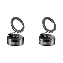 2X S11 Car Phone Holder 360 Rotating Foldable Magnetic Mount Vacuum Adsorption Strong Magnet AntiShake Holder
