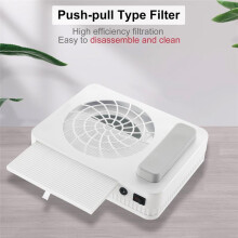 Nail Dust Vacuum Cleaner Nail Dust Collector Portable Nail Dust Collector No Dust Leakage Dust Filter EU Plug