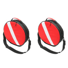 2X Portable Durable Nylon Dive Flag Scuba Diving Protective Bag for Regulator Carrying Bag Backpack & Shoulder Strap