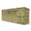 20 x 4 Pent Shed Tanalised (Double Door, With Windows) 2