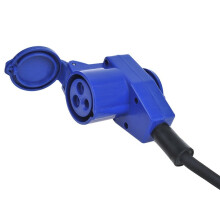 Przedłużacz CEE 20M ze złączem kątowym CEE + gniazdo Schuko 3x2,5mm²