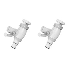 2X Pool Hose Adapter, Pool Hose Holder and Plunger Valve, Pool Replacement Parts for Above Ground Pools,A