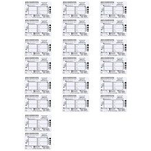 20pcs ECG 7 Step Ruler,ECG 7 Step Ruler for ECG/EKG Interpretation,ECG Reference Guide Ruler,EKG Calipers Measuring Tool