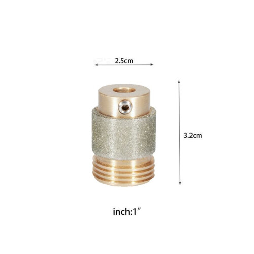 2pcs 1Inch Stained Glass Diamond Grinder Bit Tools Brass Core Stained Glass Grinder Bits Diamond Grinder Bit Tools 2