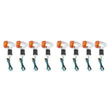 8 Stuks Motorfiets Richtingaanwijzers Oranje Lichten LED-Indicator voor