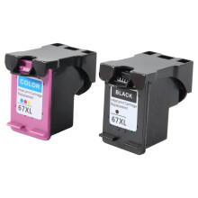 67XL IInk Box Compatible for HP67 XL Ink Replacement for DeskJet 1255 2732 4140 4155 Printer