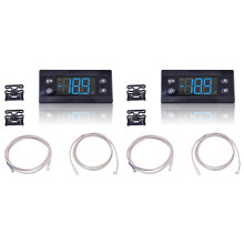 2X Kit de Contrôleur de Température Erc112C, Contrôleur de Réfrigération Électronique avec Capteur Compatible avec 080G3491