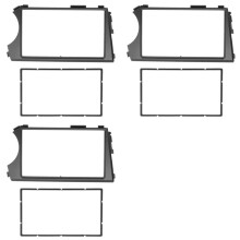 3X 2Din Autofascia voor SSANG YONG Actyon LHD Stereofasciapaneel Dashboardmontage-Installatie Auto-Dvd-Framekit in Het Dashboard