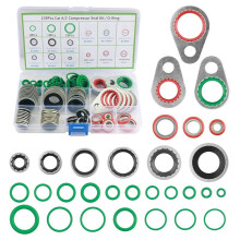 AC O-Ring-Kit Enthält 30 Größen, A/C O-Ring-Sortiment mit 54 Stück Gummi-Dichtungen und 85 Stück Abstandshaltern Zur Verbesserung der Dichtung
