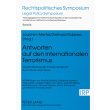 Antworten auf den internationalen Terrorismus Gewaehrleistung der Inne