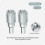 2PCS Thumb Rocker Joysticks for  RC/RC2/RC Pro2 Remote Controller Non-Disassembly Telescopic Folding Joystick Silver 1